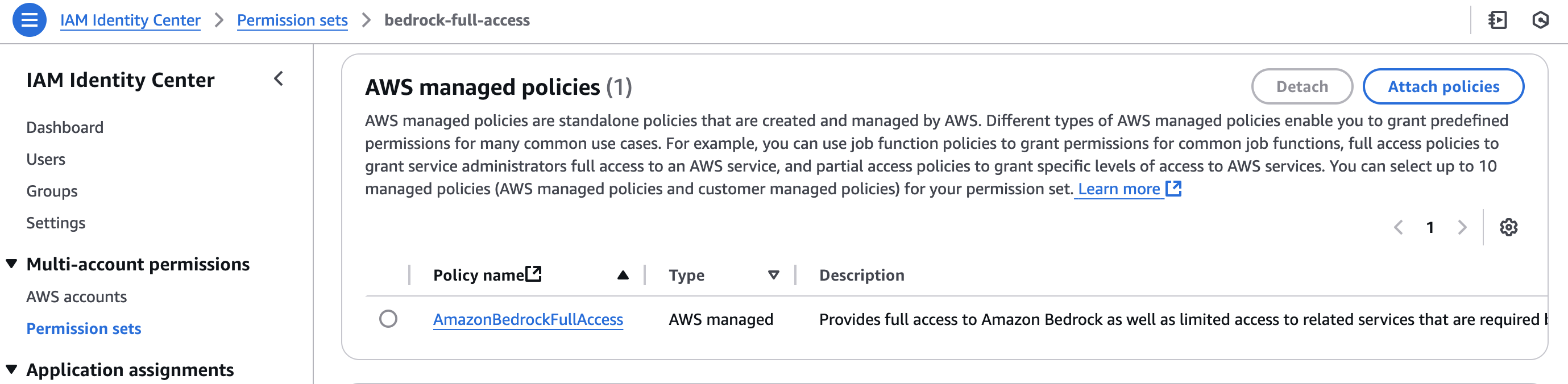 Managed policies