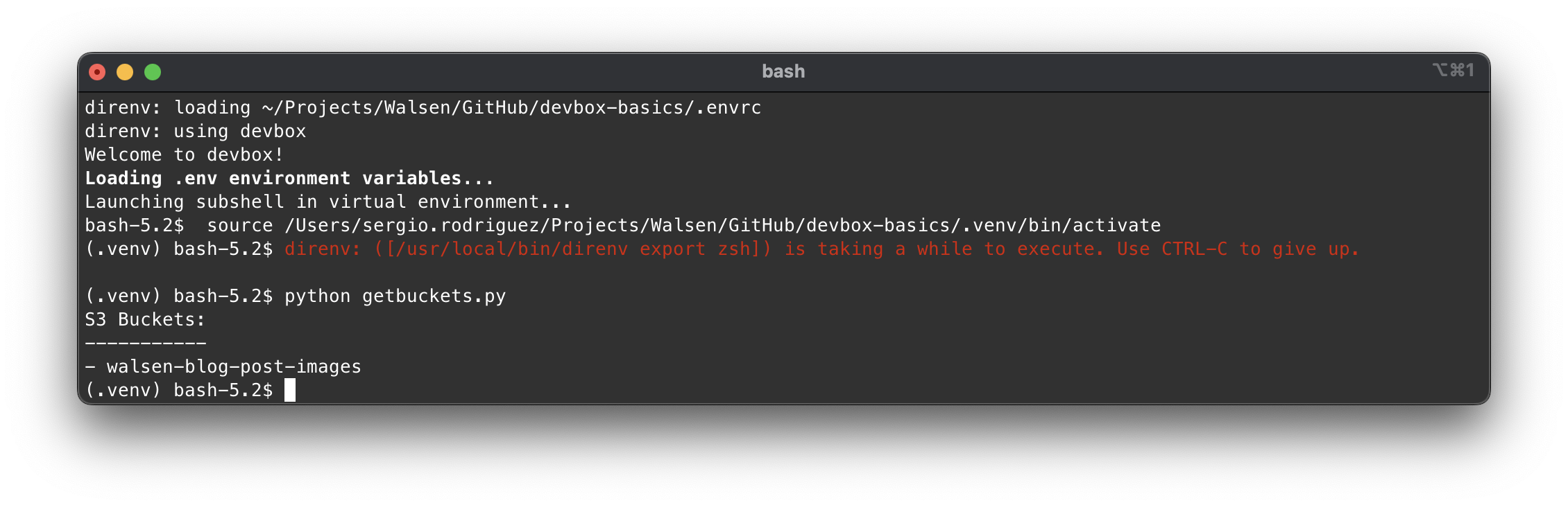 Devbox init hook
